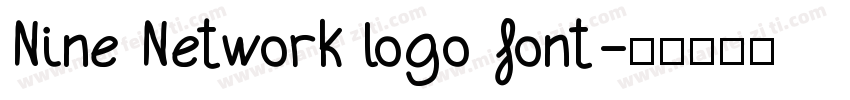 Nine Network logo font字体转换